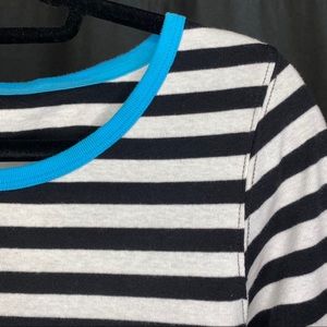 IZOD Black & White Striped Shirt
